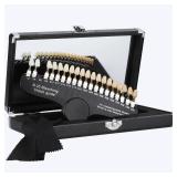 LVCHEN Dental Shade Guide Professional 3D R-20 Tooth Whitening Shade Chart with 20 Colors Teeth Shade Guide with Mirror
