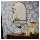 Safiyya Blue Floral Peel and Stick Wallpaper 78.7 x 17.3in