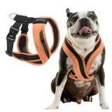 Gooby Comfort X One Dog Harness - Head-in Dog Harness for Small & Medium Sized Dogs - Escape-Free & Choke Free - Breathable Mesh, Shock Absorbing, Easy Snap & Swivel Buckles - Atlanta Peach, 2X-Large