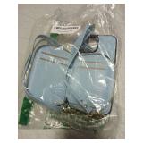 Light Blue Mini Card Holder Wallet