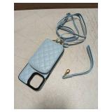 Light Blue Mini Card Holder Wallet