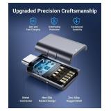 Syntech USB C to USB Adapter Pack of 2, USB 3.0 Female to Thunderbolt 4/3 Adapter Compatible with MacBook Pro Air 2024, Surface, iPad, iPhone, Galaxy Notebook, XPS and More Type C Devices, Space Grey