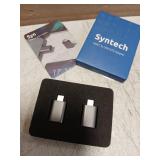 Syntech USB C to USB Adapter Pack of 2, USB 3.0 Female to Thunderbolt 4/3 Adapter Compatible with MacBook Pro Air 2024, Surface, iPad, iPhone, Galaxy Notebook, XPS and More Type C Devices, Space Grey