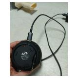 AYL Mini Speaker System, Portable Plug-in Speaker with 3.5mm Aux Input, External Audio for Laptop Computer, MP3 Player, iPhone, iPad, Cell Phone (Black) Charging Cord Not Included