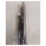 SISELBA 2PCS Black Tension Curtain Rods 23 to 46 Inch, Pressure Expandable Spring Rods Short Curtain Rods, Adjustable Curtain Rod for Windows Bedroom Doorway Closet Door