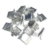 Bueyfolt Adjustable Steel Pilaster Shelf Support Clips -14 Pieces