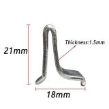 Bueyfolt Adjustable Steel Pilaster Shelf Support Clips -14 Pieces