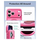 ESR for iPhone 17 Pro Case, Camera Control, Compatible with MagSafe, Shockproof Military-Grade Protection, Magnetic Phone Case for iPhone 17 Pro, Classic Hybrid Case, Frosted Pink