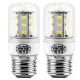 MIFLUS Refrigerator Light Bulb,Appliance Bulb 5304511738/ Light Bulb Kei D34l E26/E27 3.5W 5000K (85V-265V White Light) Refrigerator Led Light Bulb-2Packs
