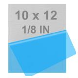 6061 T651 Aluminum Sheet Metal 10 x 12 x 1/8 (0.125") Inch Thickness Rectangle Metal Plate Covered with Protective Film, 3MM Aluminum Sheet Plate Flat Stock, Finely Polished and Deburred