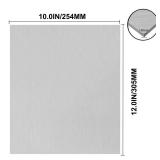 6061 T651 Aluminum Sheet Metal 10 x 12 x 1/8 (0.125") Inch Thickness Rectangle Metal Plate Covered with Protective Film, 3MM Aluminum Sheet Plate Flat Stock, Finely Polished and Deburred