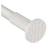 ZOCONE Tension Curtain Rod 51-168 In (4.25-14 Ft), Extra Long Outdoor Curtain Rod for Patio, Shower Curtain Rod No Drilling for Bathroom Window, Christmas Garland Tension Rod Renter Friendly, White