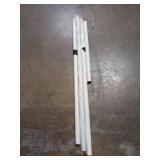 ZOCONE Tension Curtain Rod 51-168 In (4.25-14 Ft), Extra Long Outdoor Curtain Rod for Patio, Shower Curtain Rod No Drilling for Bathroom Window, Christmas Garland Tension Rod Renter Friendly, White