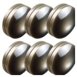 Jetec Magnetic Curtain Weights, Plastic Covered Heavy Duty No Sew Shower Curtain Magnets, Avoid Blowing Around, Work For Drapery, Tablecloth, Flag, Outdoor Liner(Gray,6 Sets)