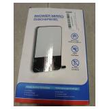 TAILI Shower Mirror Fogless Suction, Shaving Mirror with Razor Holder, Fog Free with Storage Tray, Rust-Proof, Shatterproof, Removable, Bathroom & Shower Accessories, Black