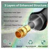 Giraffe Hybrid Leader Hose 5/8" x 6ft Custom Length, No Kink, Flexible, Leakproof Water Hose with Female to Female Fittings, 600 Burst PSI