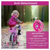 DDJKCZ Training Wheels for Kids Bicycle,Flash Mute Big Wheel Compatible for 12 14 16 18 20 inch Single Speed Bike (black)