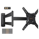 Perlegear Long Arm TV Wall Mount for 26-65 inch TVs up to 100 lbs, Corner TV Mount Bracket with 31.65 Extension, Swivel, Tilt Articulating Arms, Full Motion Wall Mount, Max VESA 400x400mm PGMF25B