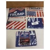 Assorted Trump 2024 Presidential Campaign Flags-12 Flags