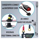 2 Pack GC008 X-Connect fit for NOCO Battery Charger Accessories Cables,M10 (3/8in) XL Eyelet Terminal,Replacement NOCO Battery Connector Smart Batteries Trickle Charger Cable