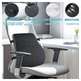 Lumbar Support Pillow for Office Chair, Office Home Essentials,Stocking Stuffers,Back Support Pillow for Car, Chair Cushions,Back Pain Relief Improve Posture,Mesh Cover Double Adjustable Straps