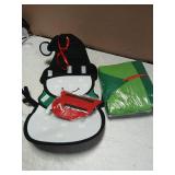 CDLong DIY Felt Christmas Tree & Snowman Set - 2 Pack Xmas Gifts for Kids - Wall Hanging Detachable Felt Christmas Tree for Toddlers