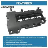 Engine Valve Cover with Gaskets, Bolts & Oil Filler Cap Compatible with 2011-2020 Chevy Cruze Sonic Trax Volt | Cadillac ELR | Buick Encore 1.4L Turbo Replace# 55573746 25198498 264-968 25198874