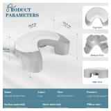 EUHAMS Side Sleeper Pillow - Ergonomic Memory Foam Shoulder Pillow with Arm Holes for Neck,Shoulder & Rotator Cuff Pain Relief-Arm Support Pillows for Adults Ideal for Left & Right Side Sleepers,Grey