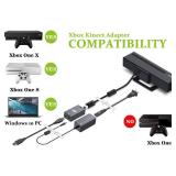 Kinect Adapter for Xbox One S, Xbox One X, PC Windows 10 8.1 8, [UL Listed] Xbox Kinect Power Supply for Xbox 1S, 1X Kinect 2.0 Sensor