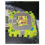 PLAY 10 Baby Play Mats for Floor, Foam Play Mat, Interlocking Foam Tiles City Road Track Puzzle Mat 9 Pieces