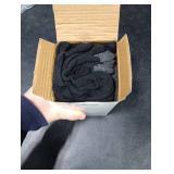 JOYNÃE 8 Pairs Mens Crew Work Cushion Socks Long Athletic Running Socks Workout Breathable Socks,Black,Sock Size:10-13