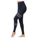 beister Medical Compression Pantyhose for Women & Men, 20-30mmHg Graduated Support Tights, Opaque Footless Waist High Compression Stockings & Leggings for Varicose Veins, Edema, Flight, DVT