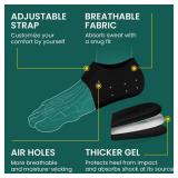 Welnove Gel Heel Protector Cups, Inserts Pads for Women Men, Plantar Fasciitis, Heels Spur Pain Relief, Achilles Tendonitis Dry Cracked Heel Support Cushion Black (W 4.5-9 / M 5-8)