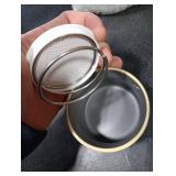 Full Circle Bubble Up Bamboo Dish Brush & Ceramic Soap Dispenser-Family Safe, Formaldehyde-Free-Kitchen Scrub Brush for Dishes, Nonstick & Cast Iron,Gray