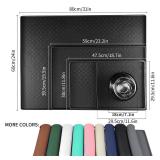 Ptlom Pet Placemat for Dog and Cat, Mat for Prevent Food and Water Overflow, Suitable for Small, Medium and Big Pet, 18 12, Black, Silicone