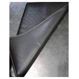 Ptlom Pet Placemat for Dog and Cat, Mat for Prevent Food and Water Overflow, Suitable for Small, Medium and Big Pet, 18 12, Black, Silicone