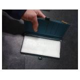 Defencase Compatible with Samsung Galaxy S22 Ultra Case Wallet with RFID Blocking Card Holder for Women Men, PU Leather Magnetic Snap Flip Zipper Strap Phone Case Fit for Galaxy S22 Ultra 5G, Green