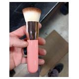 DUcare Flat Top Kabuki Foundation Brush - Premium Makeup Brush for Liquid, Cream, and Powder - Buffing, Blending, and Face,Pink