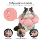 HiDREAM Cat Cone Collar,Cute Waterproof Elizabethan e Collar for Cats,Anti-Bite Lick Wound Healing Safety Cat Recovery Collar,All-Season Style