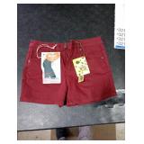 Hybrid & Company Womens Super Comfy 3 inch Inseam Butt Lifting Stretch Twill/Denim Shorts SH43308 Wine 3
