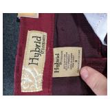 Hybrid & Company Womens Super Comfy 3 inch Inseam Butt Lifting Stretch Twill/Denim Shorts SH43308 Wine 3