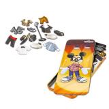 Mickey Mouse Magnetic Creations Set - Bundle with 40+ Mickey and Minnie Pieces for Kids, Toddlers | Disney Magnet Doll Play Tin