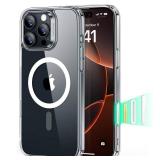 ESR for iPhone 16 Pro Max Case, Camera Control, Compatible with MagSafe, Shockproof Military-Grade Protection, Magnetic Phone Case for iPhone 16 Pro Max, Classic Hybrid Case (HaloLock), Clear