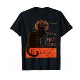 Tournee Du Chat Noir Paris Distressed Vector T-Shirt XL