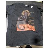 Tournee Du Chat Noir Paris Distressed Vector T-Shirt XL