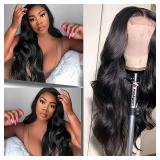 Black Long Wigs for Women, Long WavyHair Synthetic Heat Resistant Wig Wig Natural Looking Wigs for Daily Party Use 26 inch