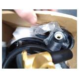 LIWEIKE 3 Handle Tub Shower Faucet, Matte Black Three Handles and Tub Spout Faucet Set Black Shower Faucet 3 Knob Brass Rough-in Valve