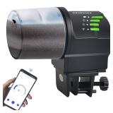 DXOPHIEX WiFi Fish Feeder Automatic Fish Feeder Automatic Dispenser Vacation for Aquarium and Turtle Tank with Feeding Ring