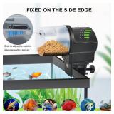 DXOPHIEX WiFi Fish Feeder Automatic Fish Feeder Automatic Dispenser Vacation for Aquarium and Turtle Tank with Feeding Ring