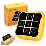 Tic Tac Toe Games for Kids: 4-in-1 Portable Sensory Puzzle Game - 6 7 8 9 10 11 12 Years Old Kids Electronic Toy for Travel Home School - Christmas Birthday Gift for Boys Girls